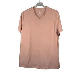 George 3XL Pink V-Neck T-Shirt Made With Recycled Polyester & Cotton Blend